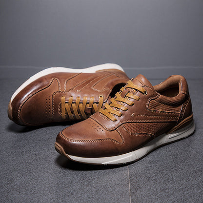 Leather Travel Shoes Top layer leather Running Shoes for ultimate comfort and style