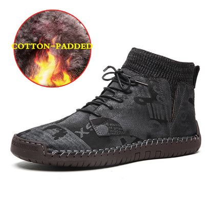 Leather casual shoes