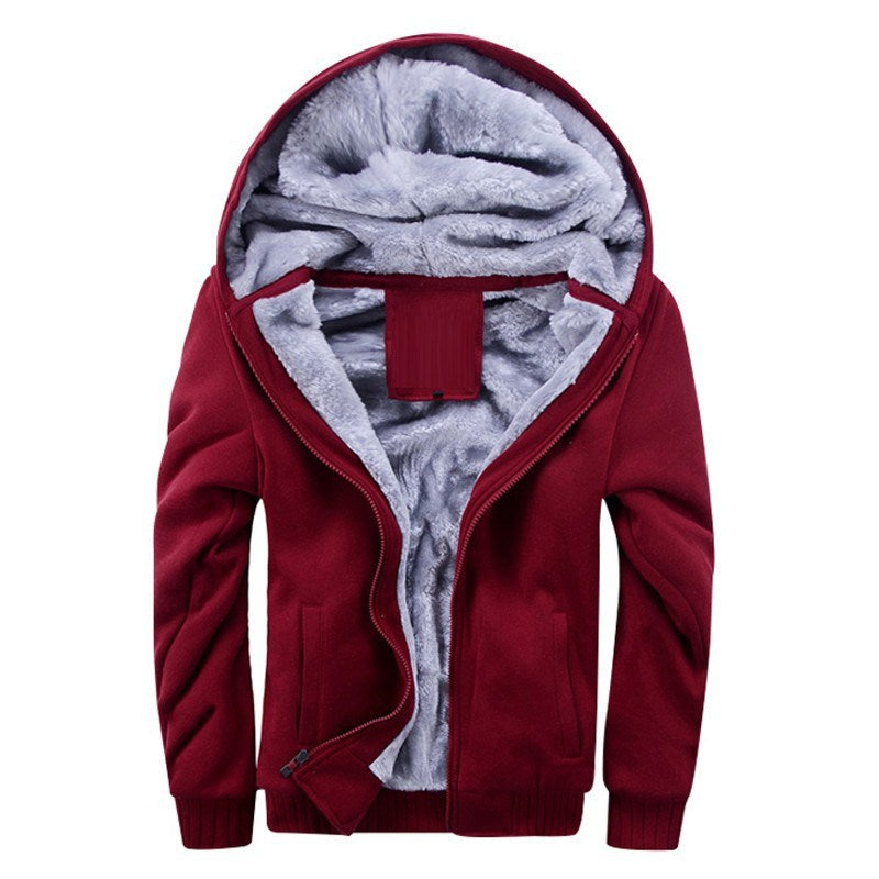 fleece hooded jacket