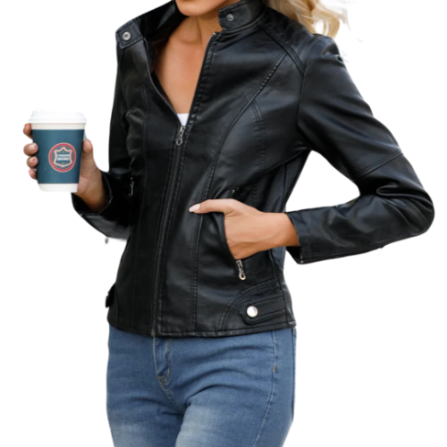 women leather jacket