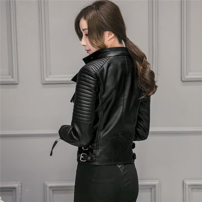 Slim Leather Jacket Leather Women jacket stylish jacket black jacket