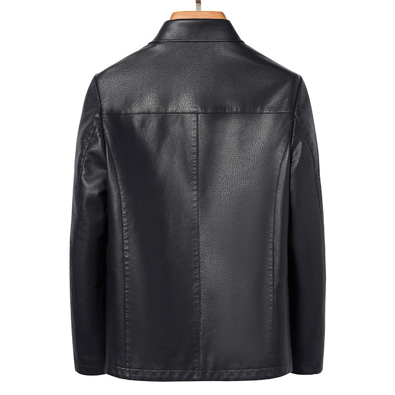 Lapel Ecological Real Leather Clothes Coat Leather Jacket Men Warm Jacket for men