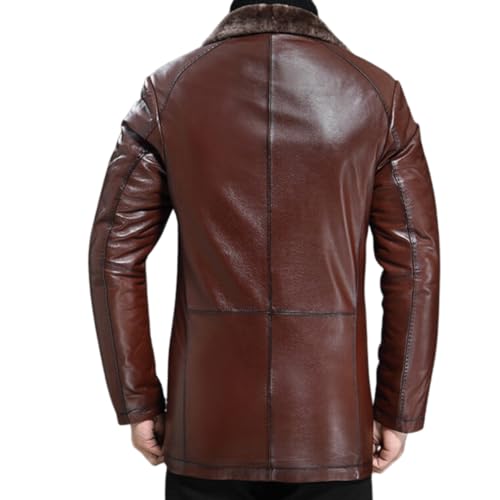 Brown leather jacket