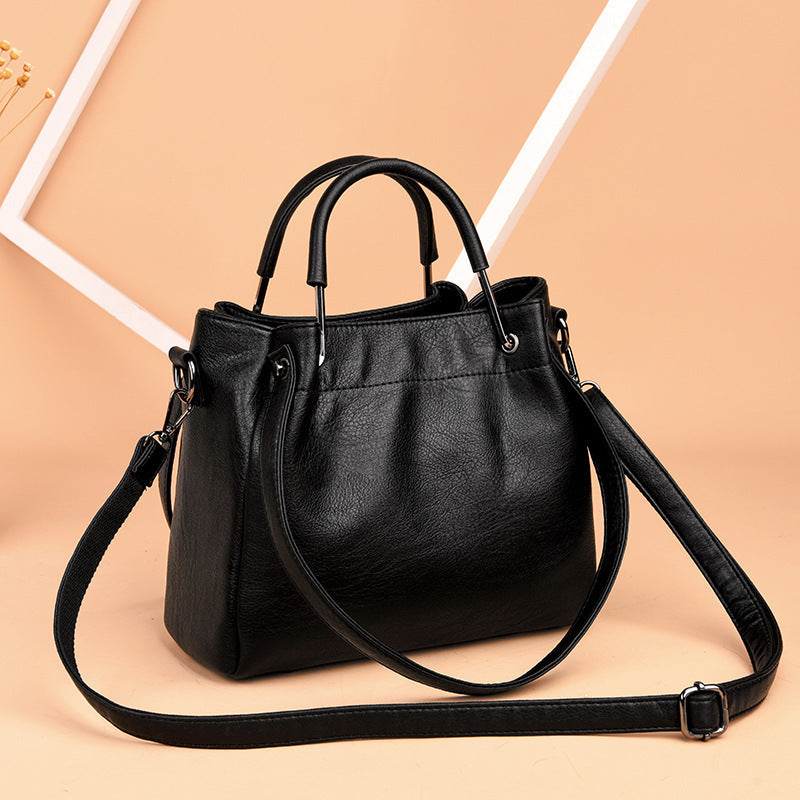 Bags Handbags Fashion Bags Soft Leather Retro Bucket Bag Handbag