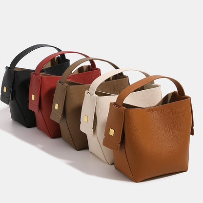 Simple Vintage Commuter Handbags Business Small Crossbody Shoulder Bags Fashion Trend Luxury Leather Bags