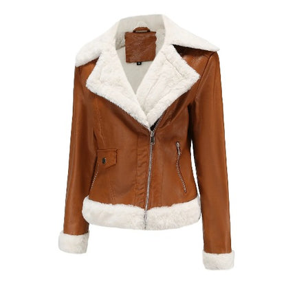 Fur Leather Jacket