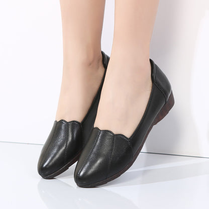 New Soft Soled Comfortable Leather Flat Shoes