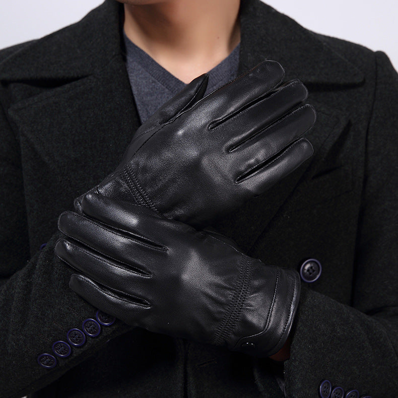 Men's leather gloves