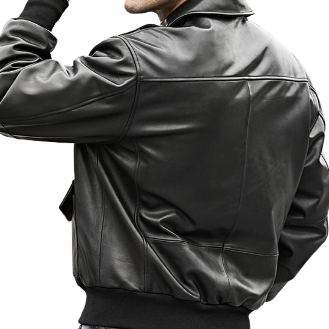 top gun leather jacket