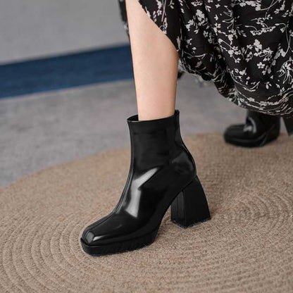 Fashion Soft Leather Boots Shoes