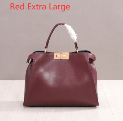 Big Bag White-Collar Fashion New Cat Bag Leather Leather Leather