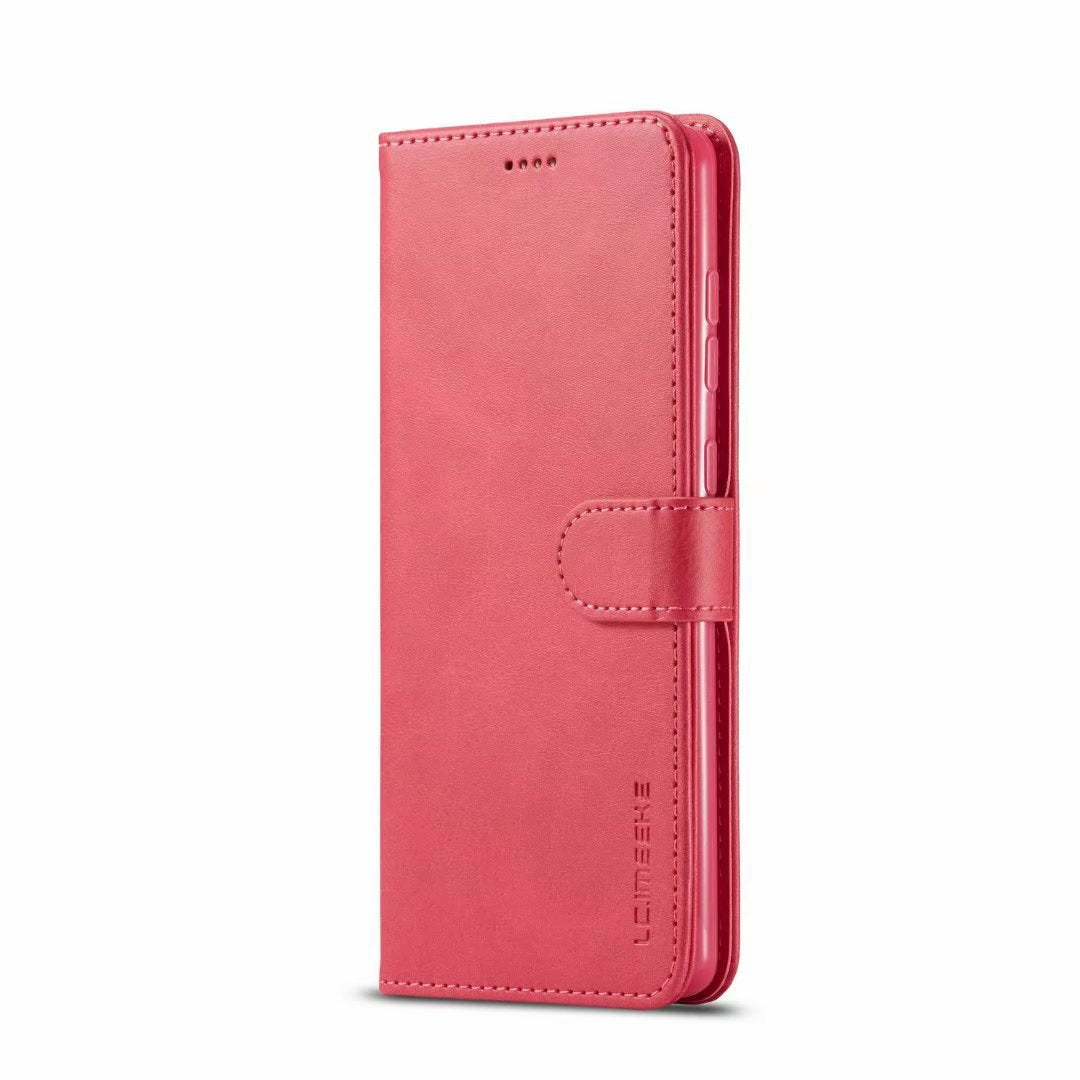 Leather Magnetic Calf Pattern Leather Case