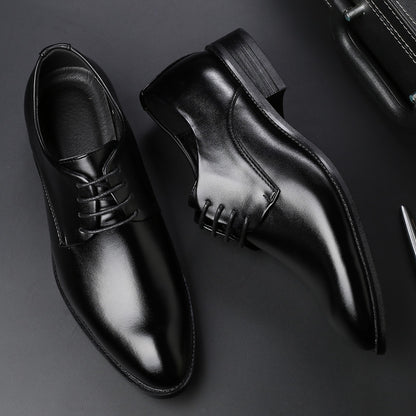 shoes men's dress shoes black tie business men leather shoes