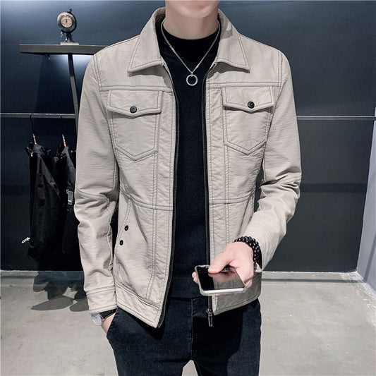 Leather men's jacket