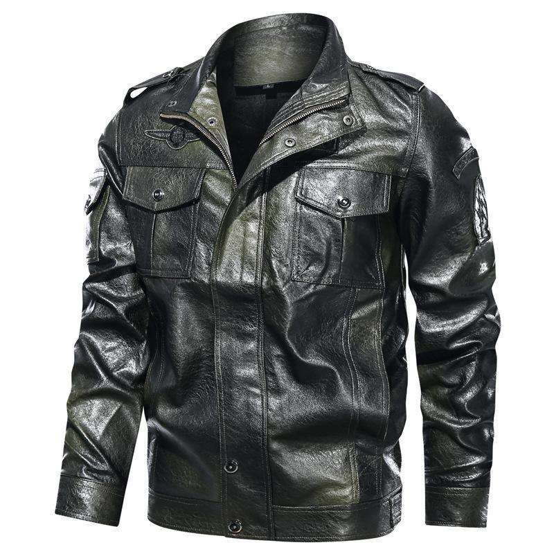 Motorcycle PU leather jacket