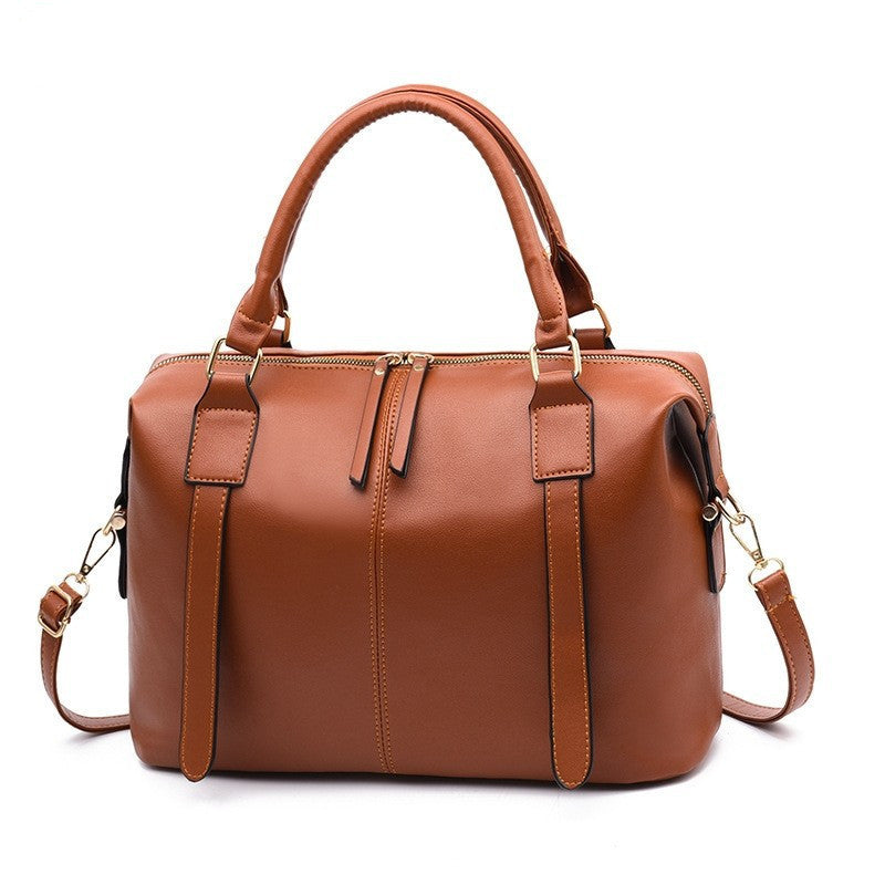 Leather Handbag Vintage Bag Shoulder Bags Big Bag