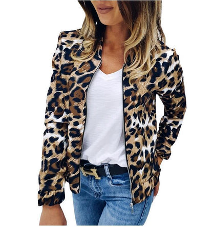 Fashion Leopard Loose Explosion Jacket