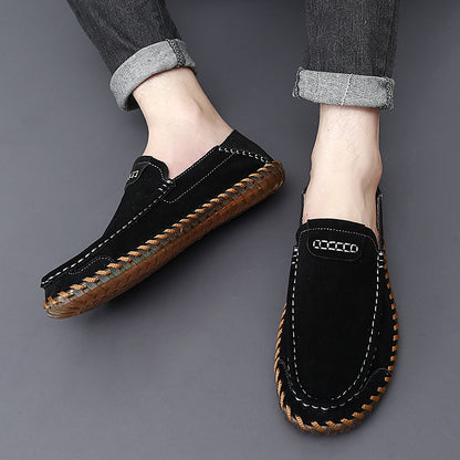 Autumn Leather Slip-on Lazy Shoes Men