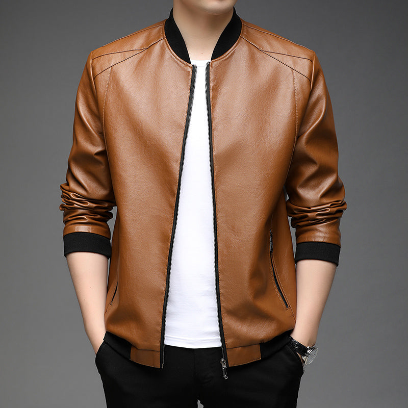 leather jacket for men classic leather jacket warm jacket