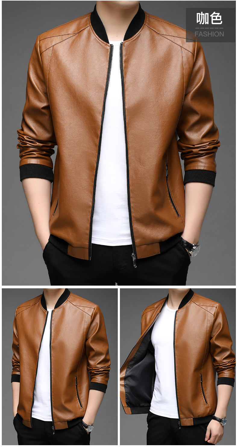 leather jacket for men classic leather jacket warm jacket