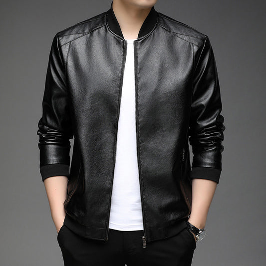 leather jacket for men classic leather jacket warm jacket