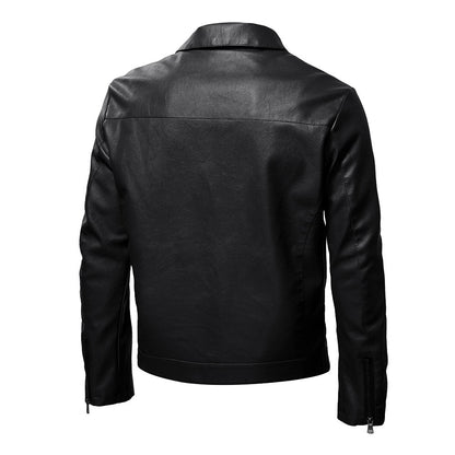 Mens Motorcycle Jacket Spring Autumn Men New Faux Leather Jackets Fashion Casual Biker Jacket