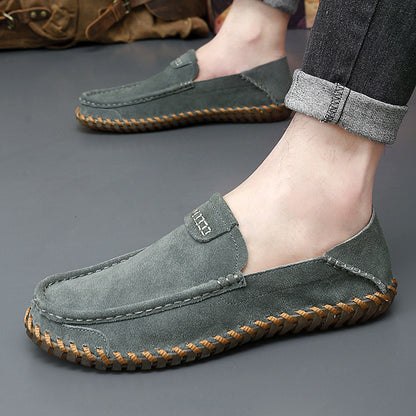 Autumn Leather Slip-on Lazy Shoes Men