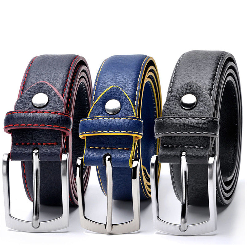 Men's Belt Pin Buckle Leather Leather Leisure Belt