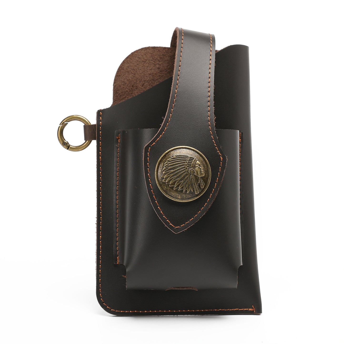 Leather Phone Belt Bag With Leather Belt