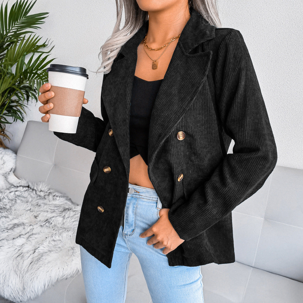 Double-breasted Small Blazer Jacket