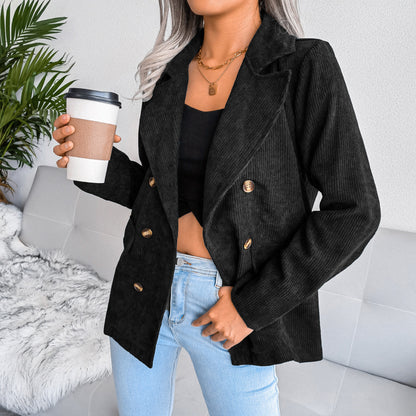 Double-breasted Small Blazer Jacket