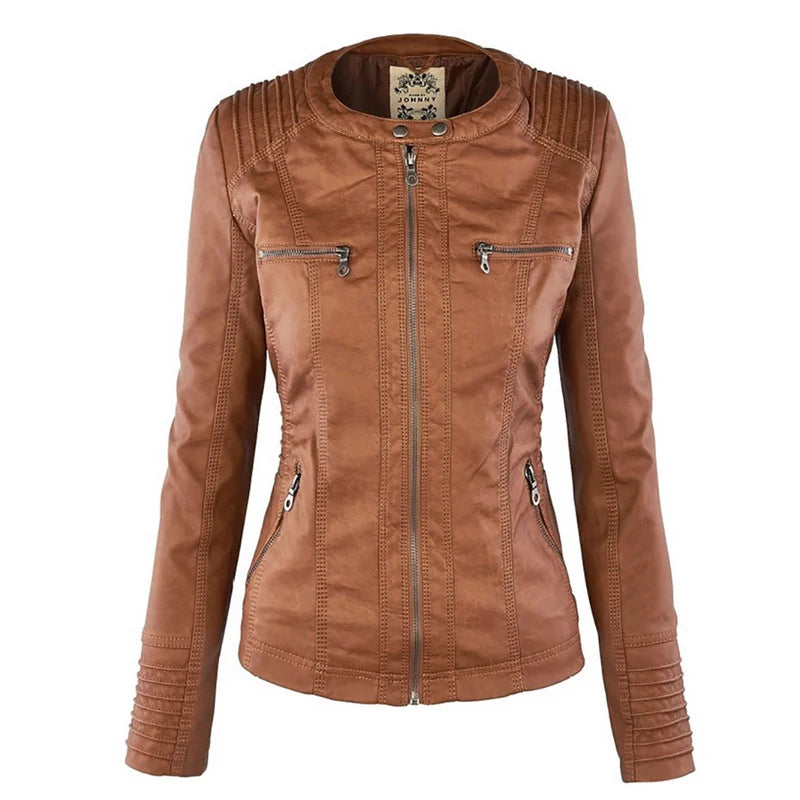 leather jacket women