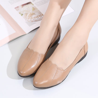 New Soft Soled Comfortable Leather Flat Shoes