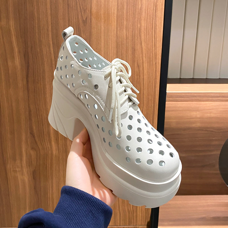 Leather Waterproof Platform Fashion Shoes